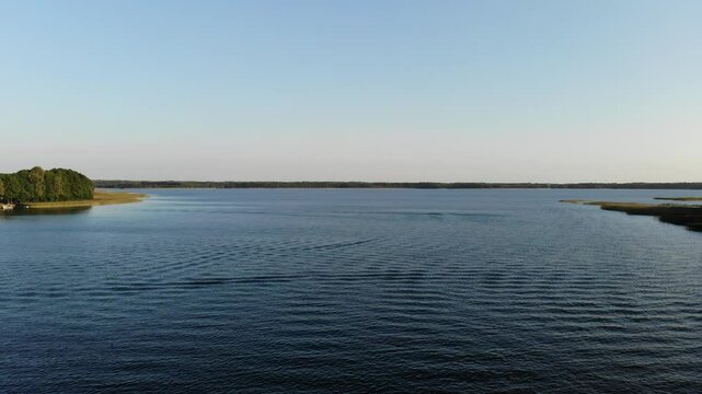 Sunset over the lake