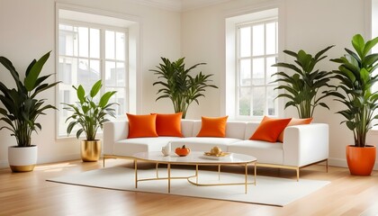 Naklejka premium Photo interior modern design room 3d illustration