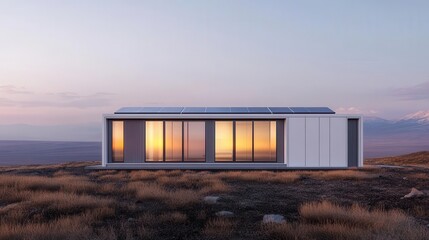 Obraz premium Futuristic clean energy power plant