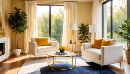 Obraz premium Photo interior modern design room 3d illustration