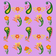 seamless pattern with flowers