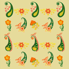 seamless pattern with flowers