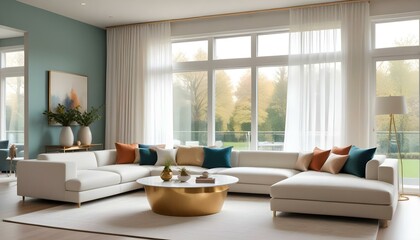 Fototapeta premium Photo interior modern design room 3d illustration