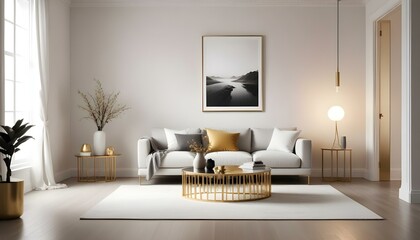 Photo interior modern design room 3d illustration