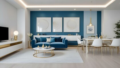 Photo interior modern design room 3d illustration