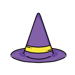 icon vector halloween headwear isolated