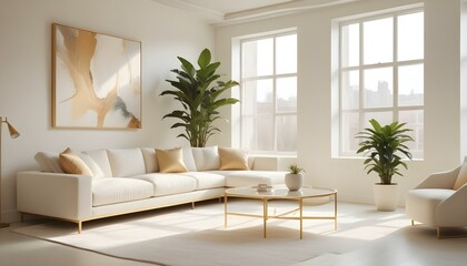 Photo interior modern design room 3d illustration