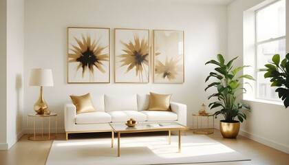 Fototapeta premium Photo interior modern design room 3d illustration