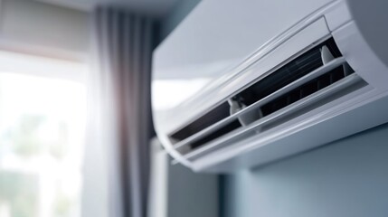 Sophisticated Air Conditioning System in Chic Bedroom Interior