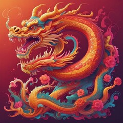 Vibrant Chinese Dragon Fantasy Celebration