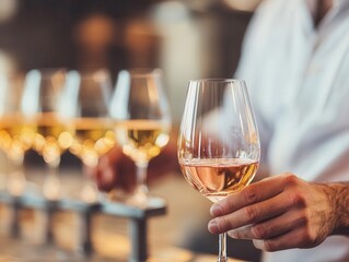 Winemaker blending wines from different fermentation batches, Variety, Flavor creation