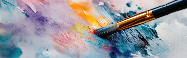 Fototapeta premium Exploring the Vibrant World of Watercolor Painting: Techniques and Artistic Expression