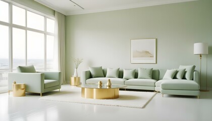 Photo interior modern design room 3d illustration