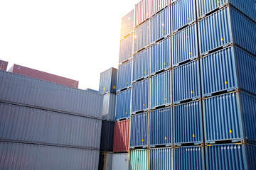 Fototapeta premium Container, Large container shipping industry.