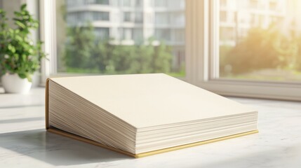 Personalized recipe book with name, kitchen countertop, 3D illustration