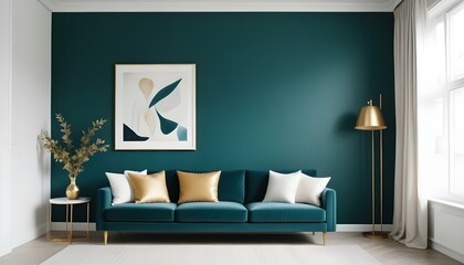 Photo interior modern design room 3d illustration