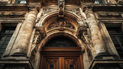 Ornate Architectural Detail of an Old Building