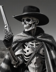 Naklejka premium pirate with skull