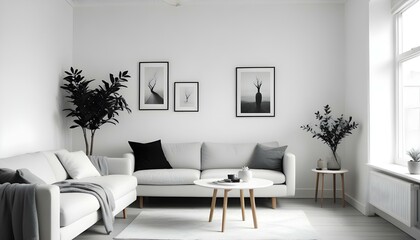 Photo interior modern design room 3d illustration