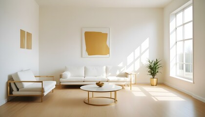 Fototapeta premium Photo interior modern design room 3d illustration