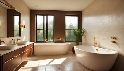 Photo interior modern design room 3d illustration