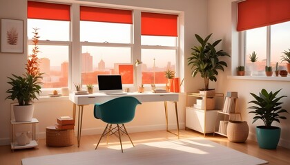 Photo interior modern design room 3d illustration