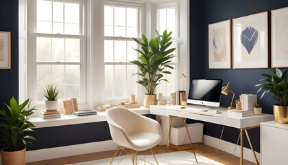 Photo interior modern design room 3d illustration