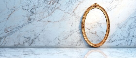 Custom etched mirror, individualized luxury decor, 3D illustration