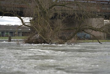 flooded river
