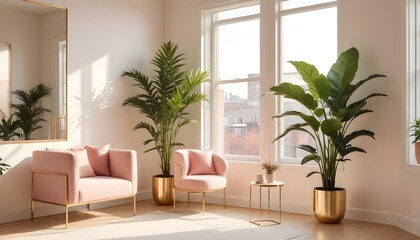 Photo interior modern design room 3d illustration