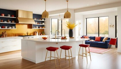 Photo interior modern design room 3d illustration