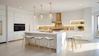 Photo interior modern design room 3d illustration