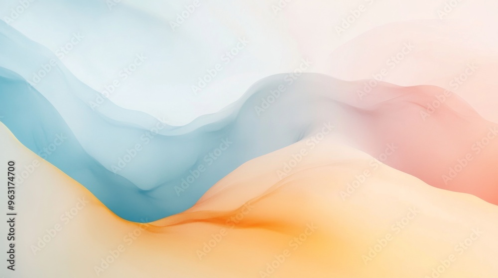 Leinwandbilder detailed shot of a minimalist abstract background with soft, muted colors and gentle gradients, evok