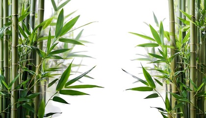 Fototapeta premium Clipping Path for Indoor Bamboo Plants- - Bamboo indoors cut out with full depth of field.