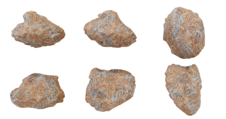 Collection of 6 Irregular White Stone Texture Backgrounds