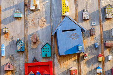  Little house model artwork at Gamcheon Culture Village in Busan, South Korea.
