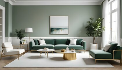 Fototapeta premium Photo interior modern design room 3d illustration