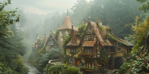 Naklejka premium Mummelsee water sprites, Fairy-tale landscapes Black Forest, Black Forest hiking trails