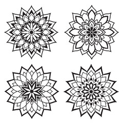 Obraz premium Ornamental luxury mandala pattern 