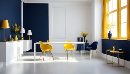 Photo interior modern design room 3d illustration