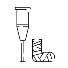 Health insurance, social responsibility. Medical check up and Medicine Hospital line icon