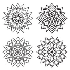 Obraz premium Modern Ornament Decorative pattern in oriental style mandala
