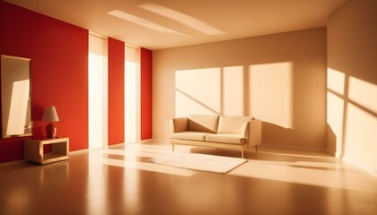 Photo interior modern design room 3d illustration