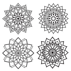 Obraz premium Decorative pattern in oriental style mandala design