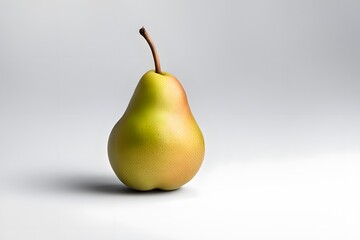 Pear on white background, Ai Generated