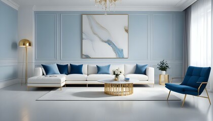 Photo interior modern design room 3d illustration