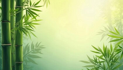 Bamboo for internet marketing background for advertising. art design illustration concept collage texture abstract gradient sticker poster banner flyer billboard for ads business website store online
