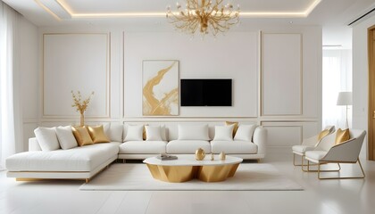 Fototapeta premium Photo interior modern design room 3d illustration