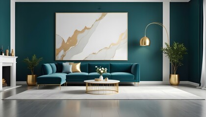 Photo interior modern design room 3d illustration