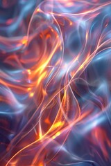 Fototapeta premium Aesthetic Abstract Flowing Light Patterns that Dazzle in a Variety of Vibrant, Bright Colors